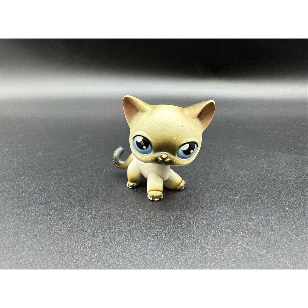 Littlest Pet Shop #5 Siamese Shorthair Cat Authentic LPS 2004